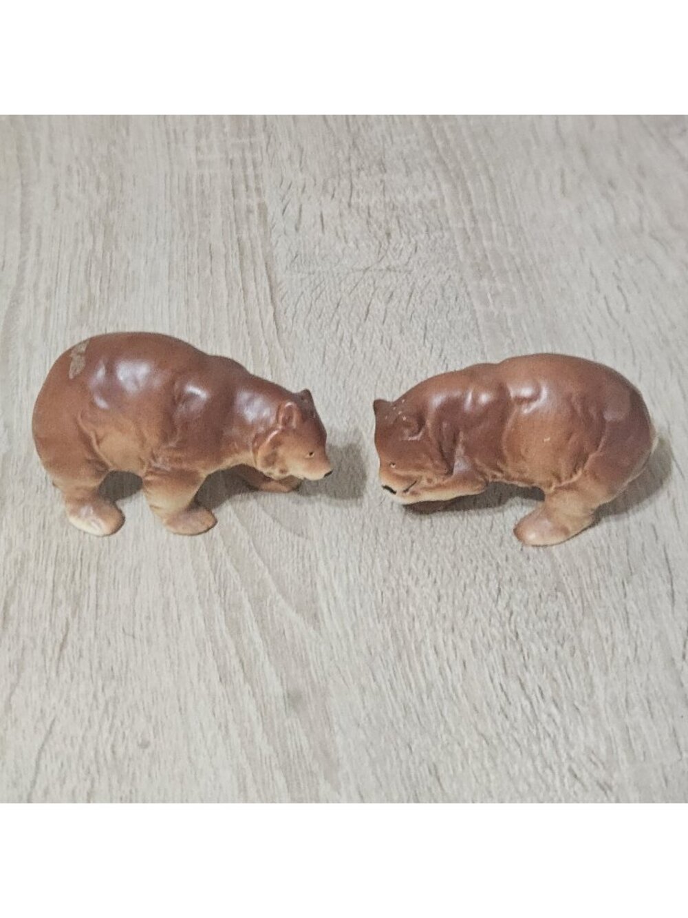 Vintage Relco Japan Brown Bear Salt & Pepper Shakers Hand Painted